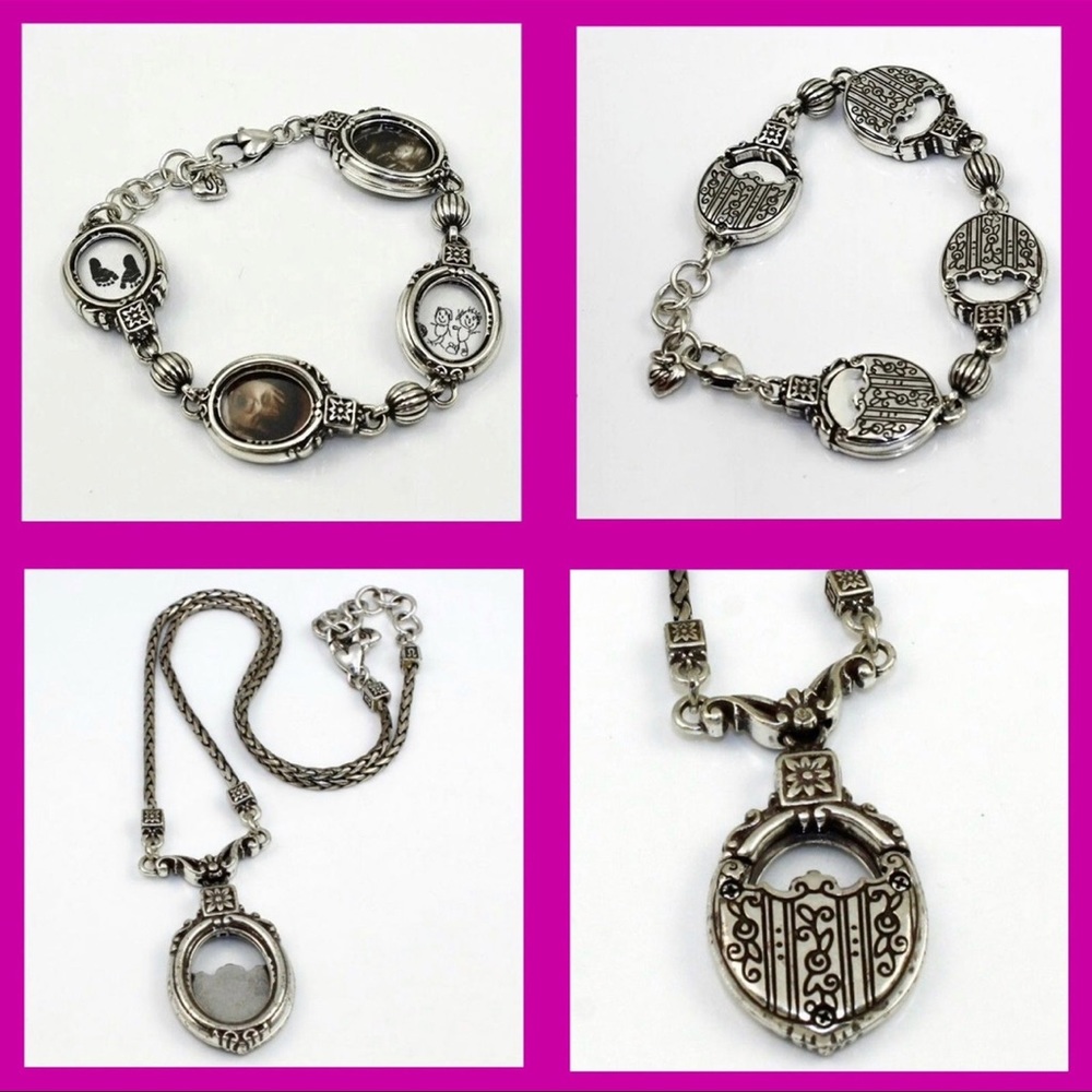 BRIGHTON Memory LanePHOTO FRAME NECKLACE &BRACELET